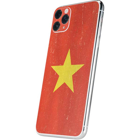 Vietnam Flag Distressed iPhone 11 Pro Max Skin